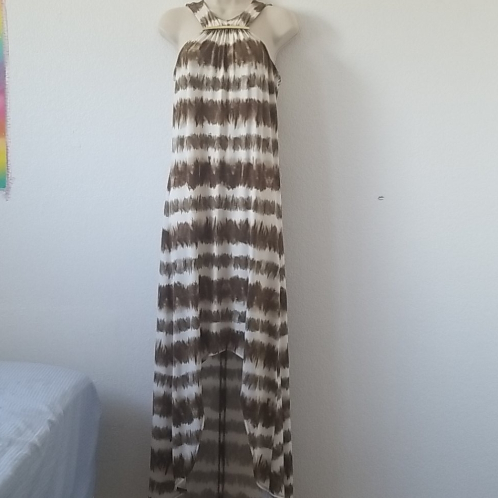 Michael Kors maxi high low dress